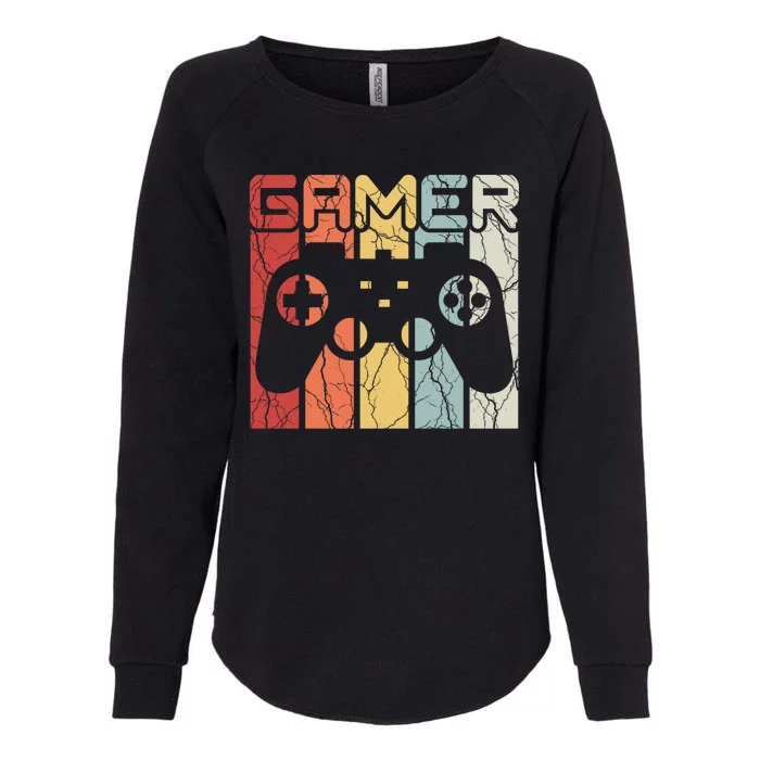 Gamer Retro Controller Womens California Wash Sweatshirt