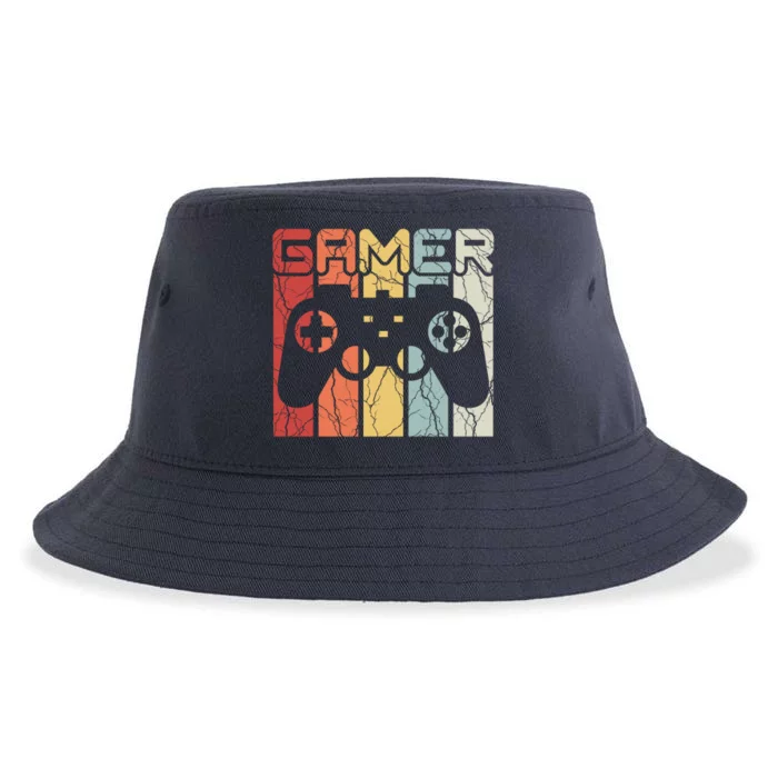 Gamer Retro Controller Sustainable Bucket Hat