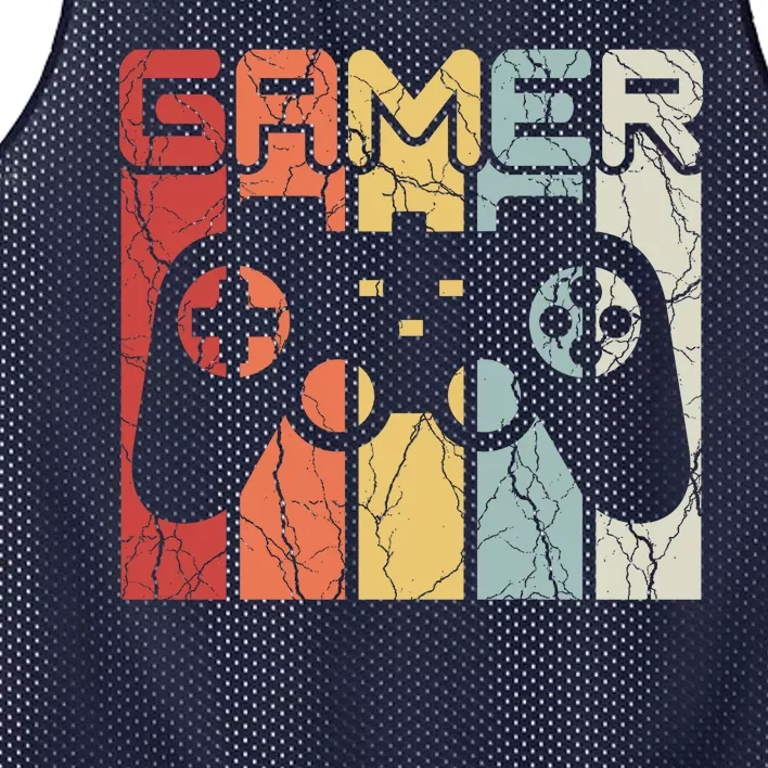 Gamer Retro Controller Mesh Reversible Basketball Jersey Tank