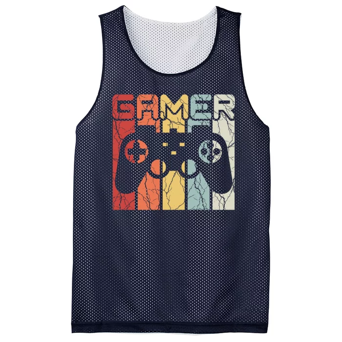 Gamer Retro Controller Mesh Reversible Basketball Jersey Tank