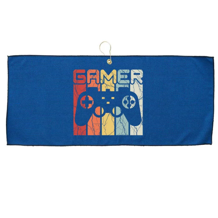 Gamer Retro Controller Large Microfiber Waffle Golf Towel