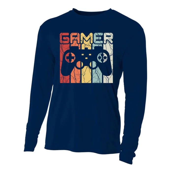 Gamer Retro Controller Cooling Performance Long Sleeve Crew