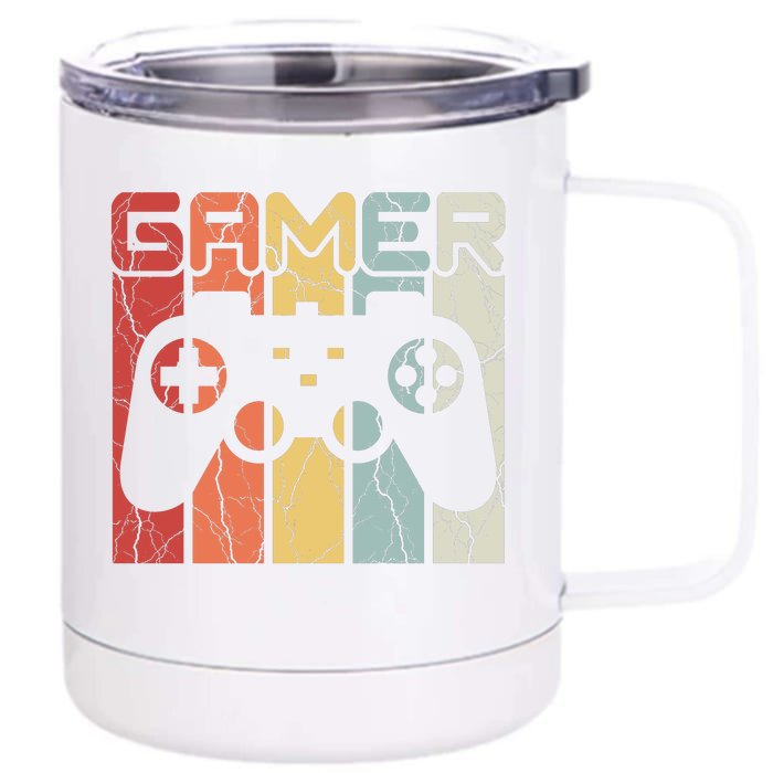 Gamer Retro Controller Front & Back 12oz Stainless Steel Tumbler Cup