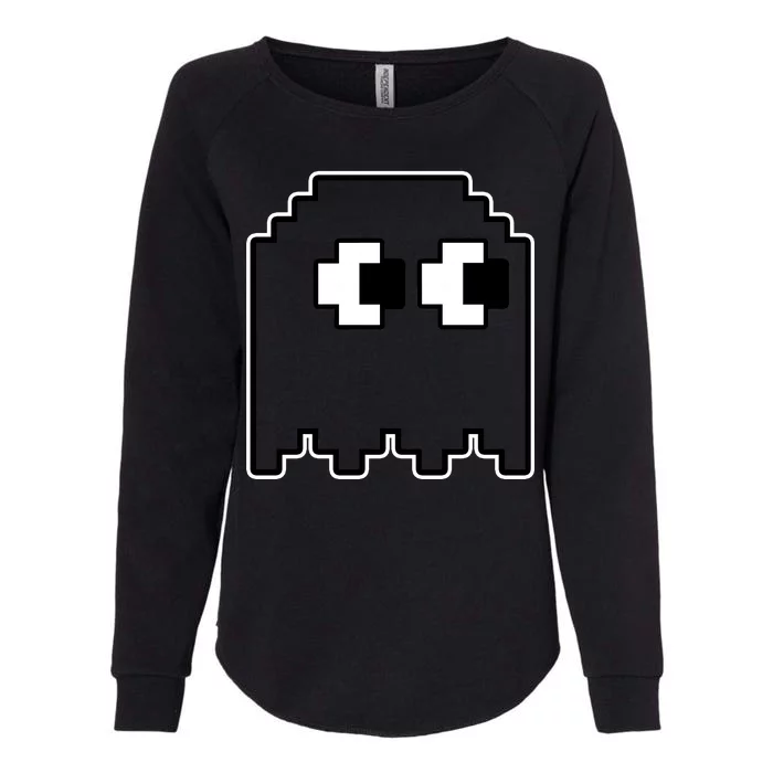 Gamer Retro Pixel Ghost Funny Halloween Womens California Wash Sweatshirt