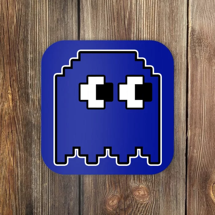 Gamer Retro Pixel Ghost Funny Halloween Coaster