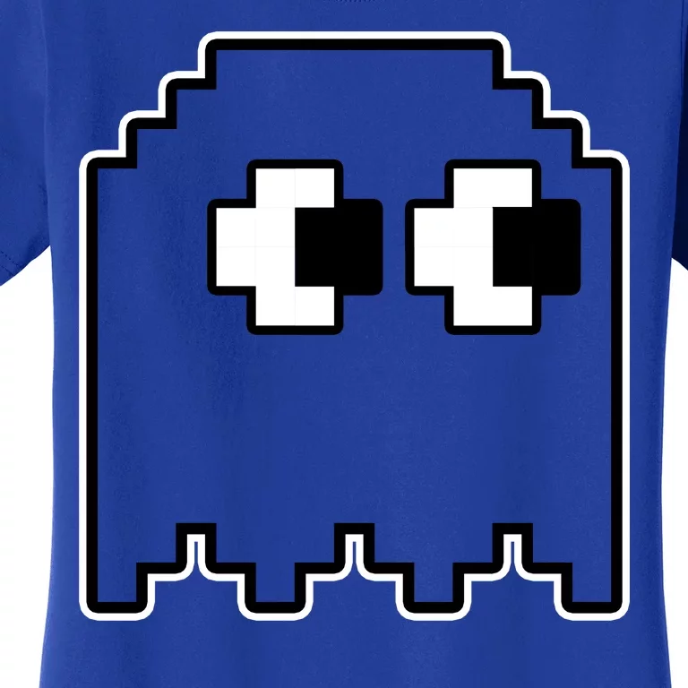 Gamer Retro Pixel Ghost Funny Halloween Women's T-Shirt