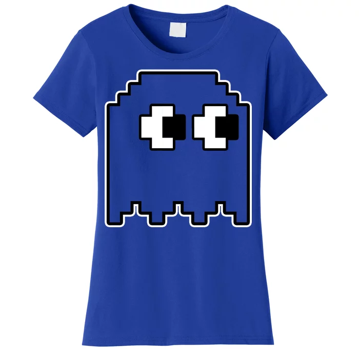 Gamer Retro Pixel Ghost Funny Halloween Women's T-Shirt