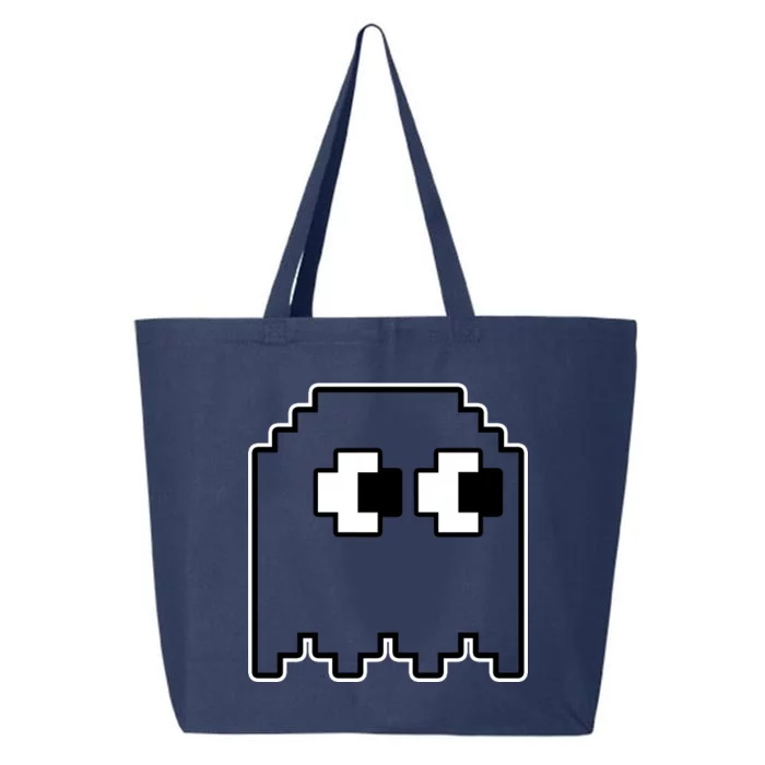 Gamer Retro Pixel Ghost Funny Halloween 25L Jumbo Tote