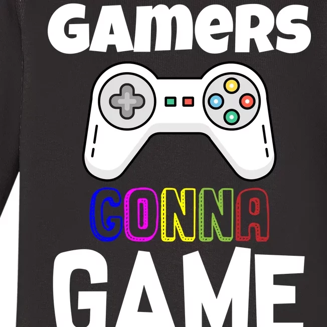 Gamers Gonna Game Baby Long Sleeve Bodysuit