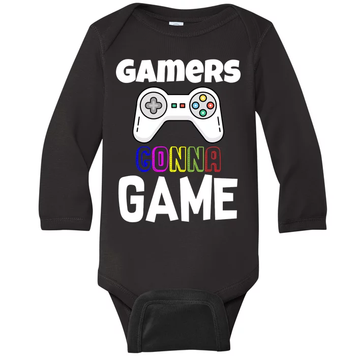 Gamers Gonna Game Baby Long Sleeve Bodysuit