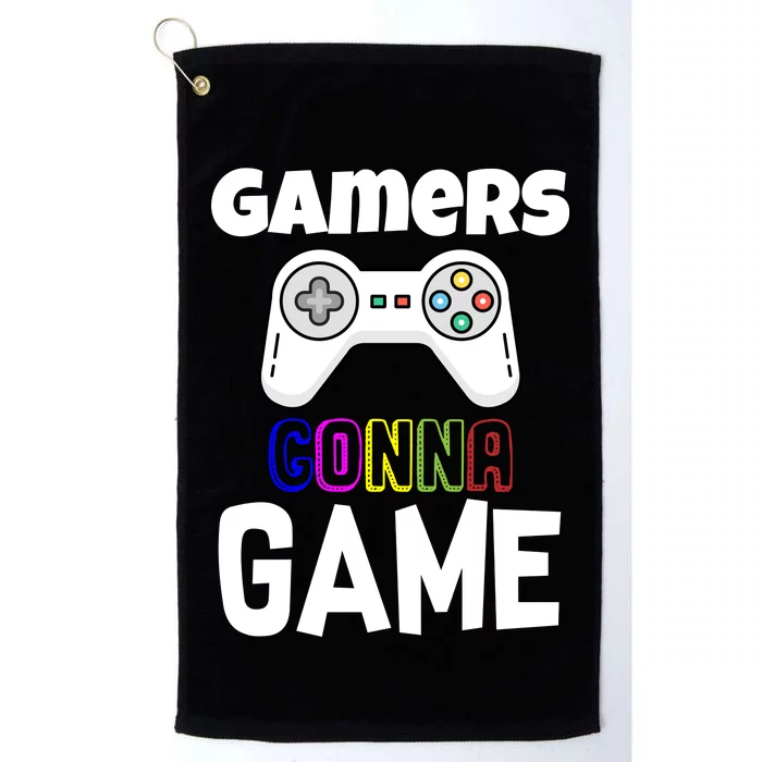 Gamers Gonna Game Platinum Collection Golf Towel