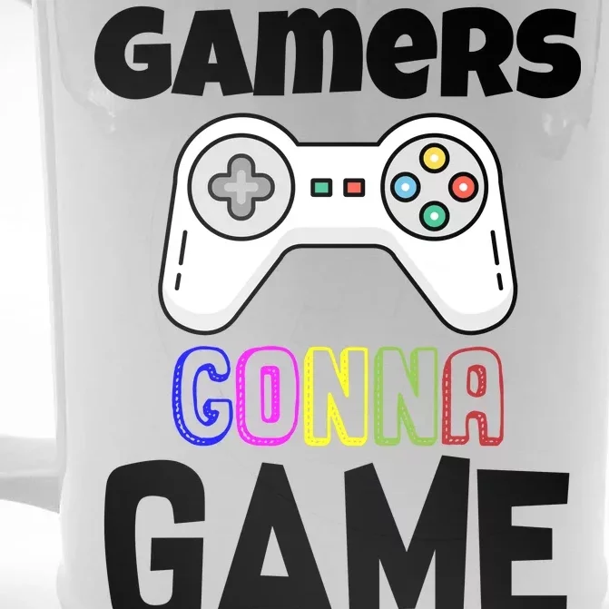 Gamers Gonna Game Front & Back Beer Stein