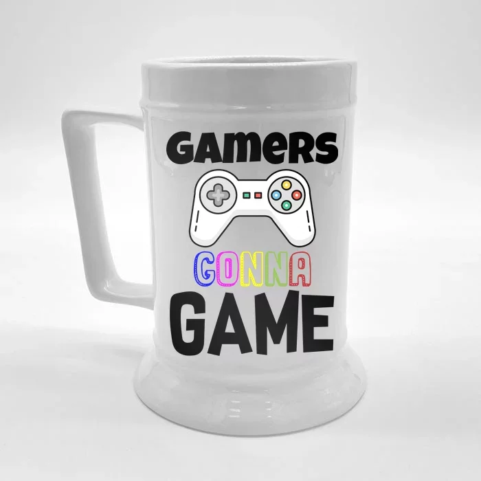 Gamers Gonna Game Front & Back Beer Stein