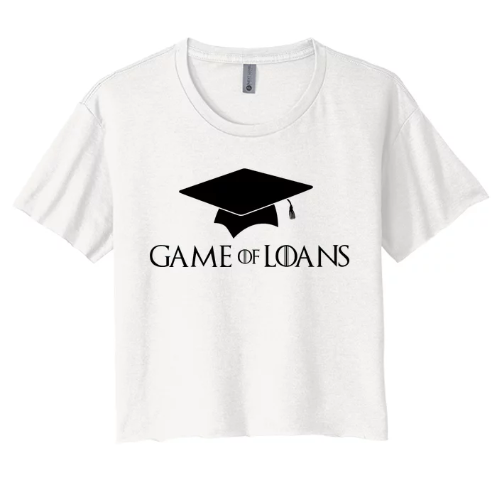 Games Of Loans Women's Crop Top Tee