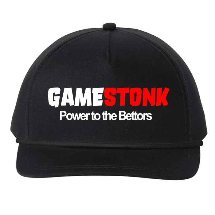 Gamestonk Power To The Bettors Snapback Five-Panel Rope Hat