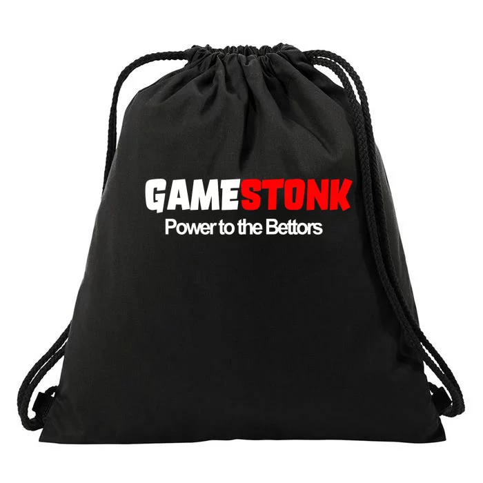 Gamestonk Power To The Bettors Drawstring Bag