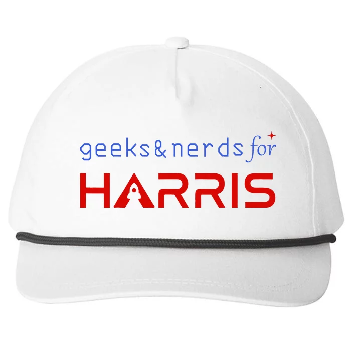 Geeks And Nerds For Kamala Harris Geeks And Nerds For Harris Snapback Five-Panel Rope Hat