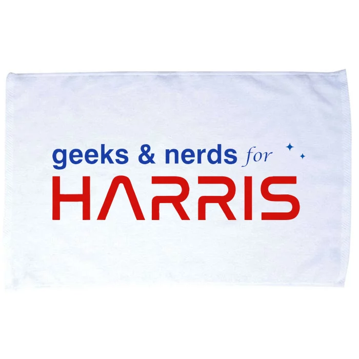 Geeks And Nerds For Kamala Harris Geeks And Nerds For Harris Microfiber Hand Towel