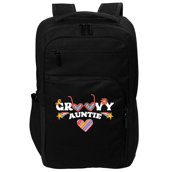 Groovy Auntie Nephew Niece Aunt Gift Impact Tech Backpack