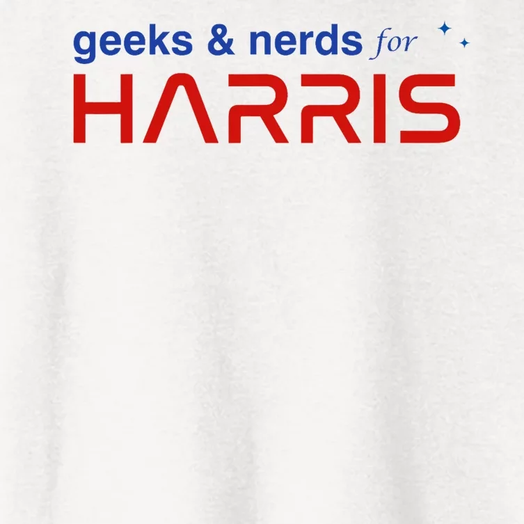 Geeks And Nerds For Kamala Harris Geeks And Nerds For Harris Women's Crop Top Tee