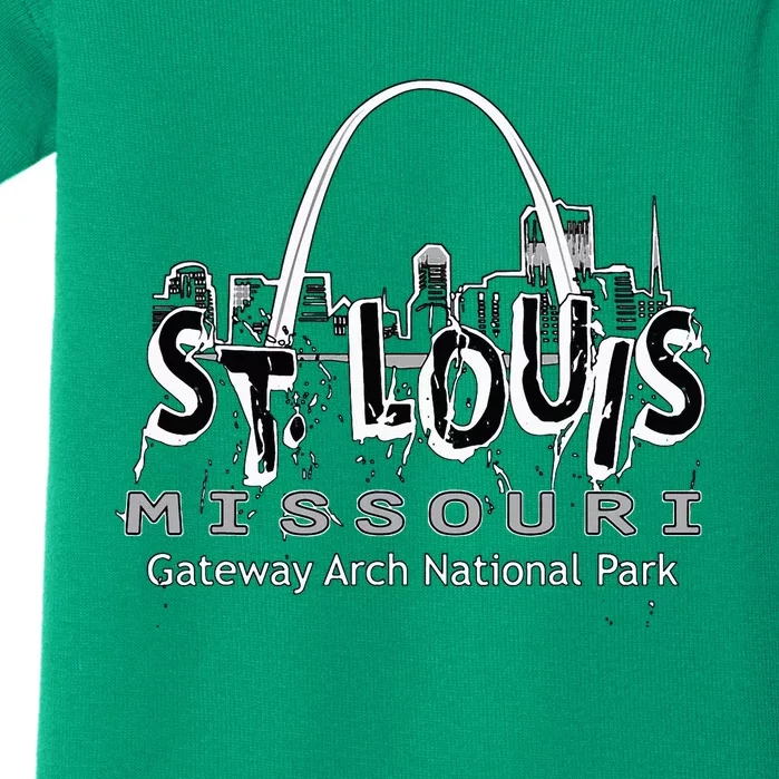 Gateway Arch National Park St. Louis Missouri Souvenir Baby Bodysuit