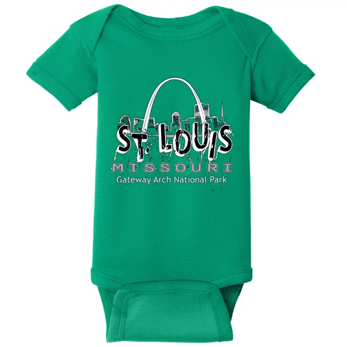 Gateway Arch National Park St. Louis Missouri Souvenir Baby Bodysuit