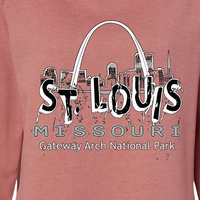 Gateway Arch National Park St. Louis Missouri Souvenir Womens California Wash Sweatshirt