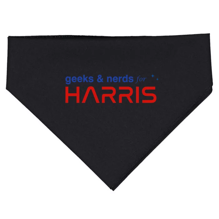 Geeks And Nerds For Kamala Harris Geeks And Nerds For Harris USA-Made Doggie Bandana