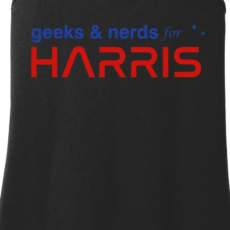 Geeks And Nerds For Kamala Harris Geeks And Nerds For Harris Ladies Essential Tank