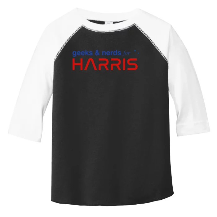 Geeks And Nerds For Kamala Harris Geeks And Nerds For Harris Toddler Fine Jersey T-Shirt