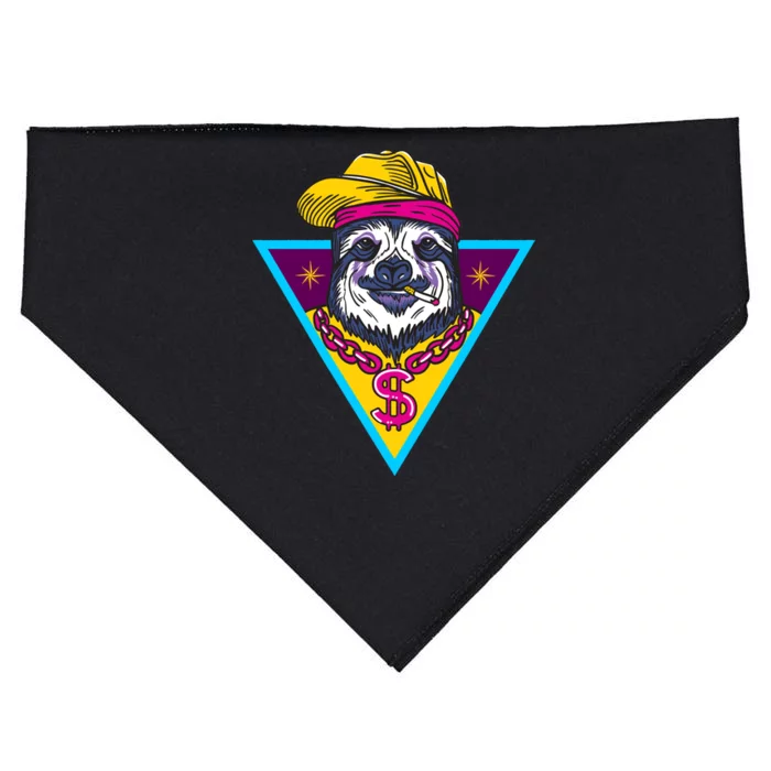 Gangsta Sloth USA-Made Doggie Bandana