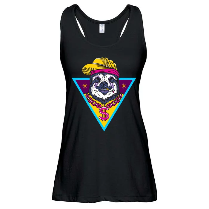 Gangsta Sloth Ladies Essential Flowy Tank