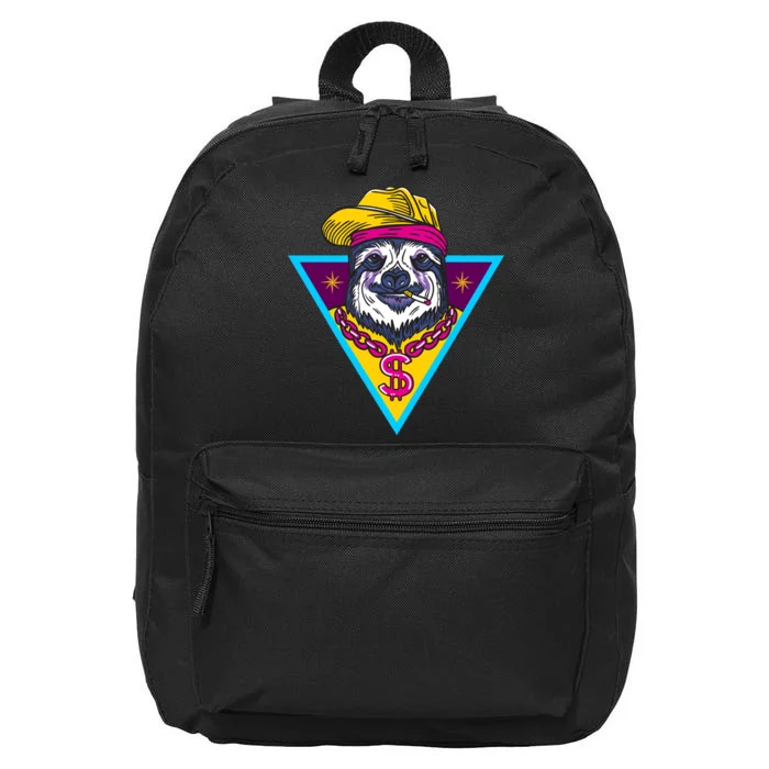 Gangsta Sloth 16 in Basic Backpack