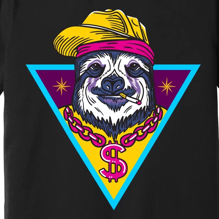 Gangsta Sloth Premium T-Shirt