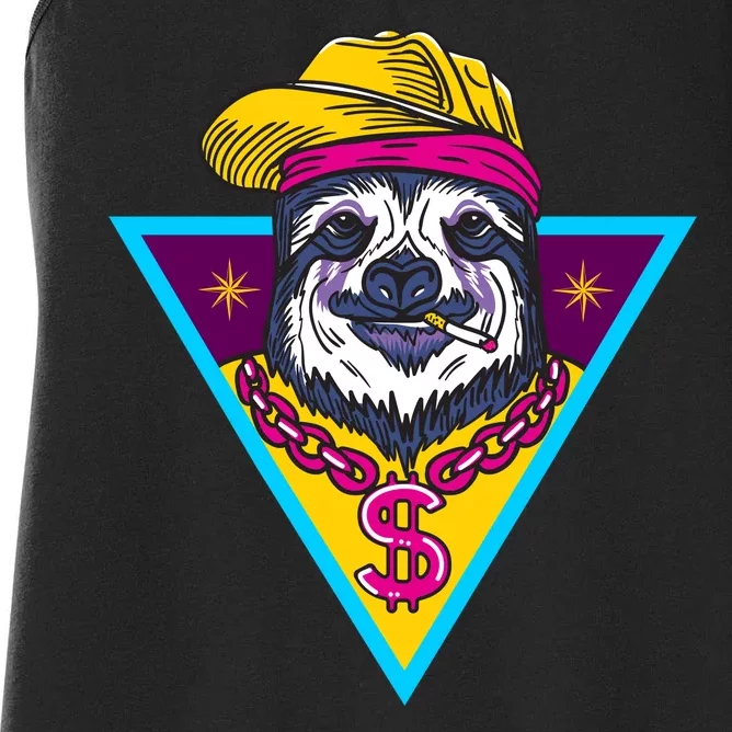 Gangsta Sloth Women's Racerback Tank