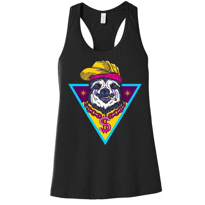 Gangsta Sloth Women's Racerback Tank