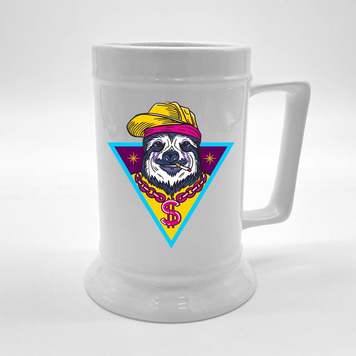 Gangsta Sloth Front & Back Beer Stein