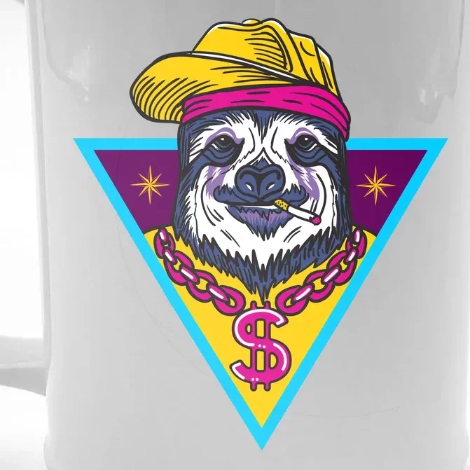 Gangsta Sloth Front & Back Beer Stein