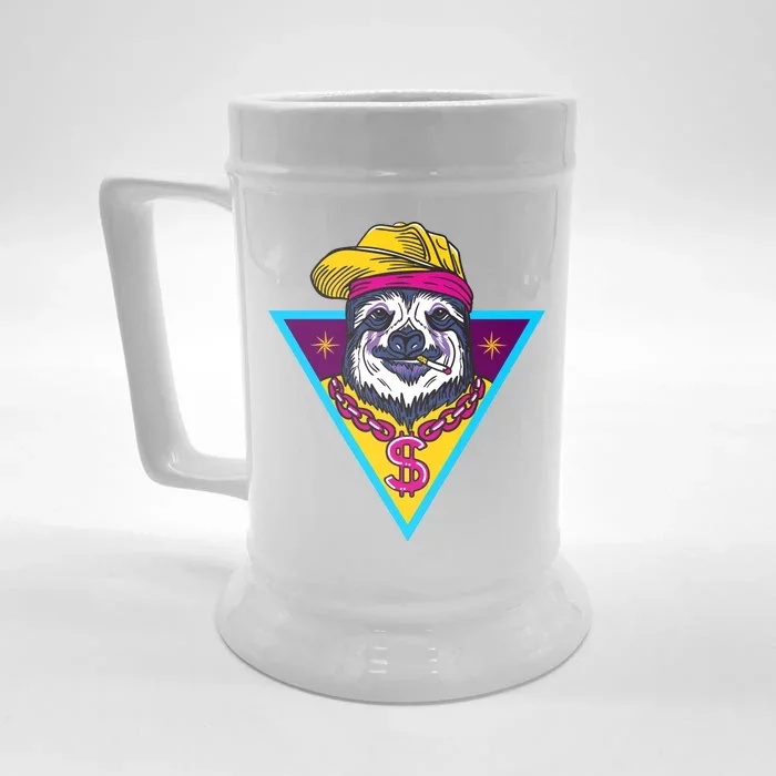 Gangsta Sloth Front & Back Beer Stein