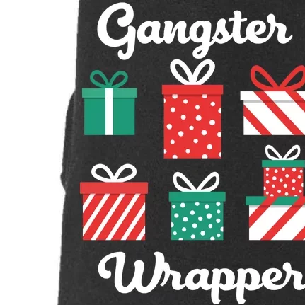 Gangsta Wrapper Funny Christmas Gift Doggie 3-End Fleece Hoodie