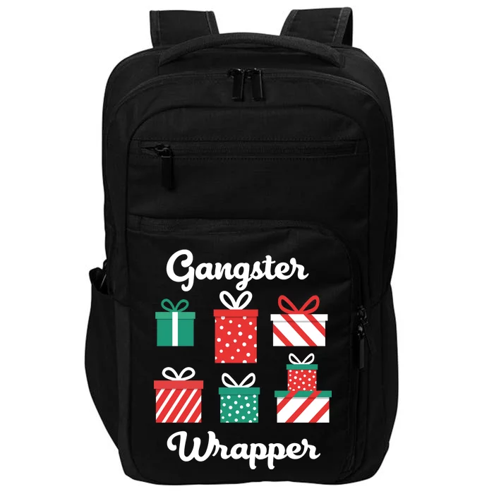 Gangsta Wrapper Funny Christmas Gift Impact Tech Backpack