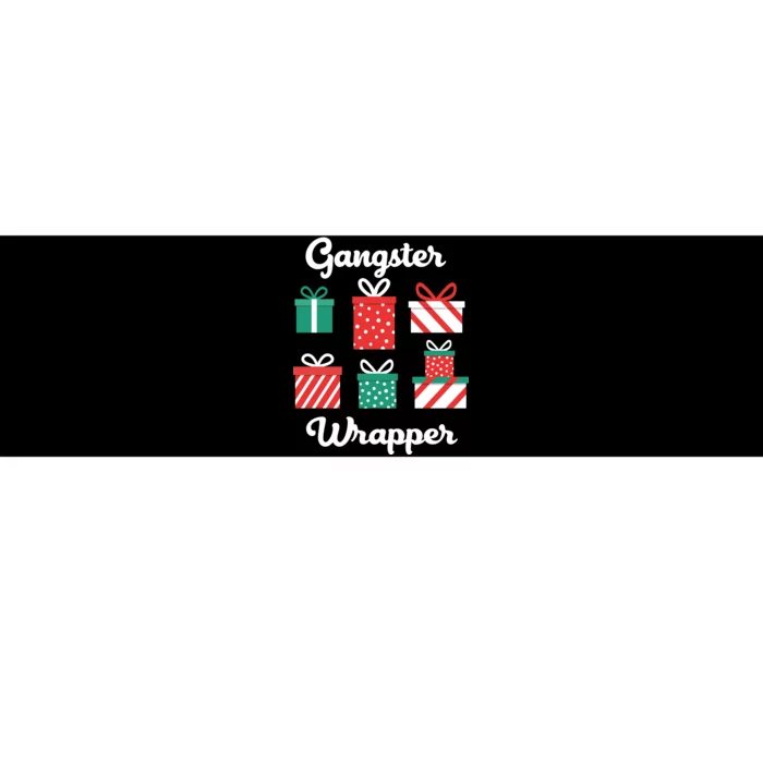 Gangsta Wrapper Funny Christmas Gift Bumper Sticker