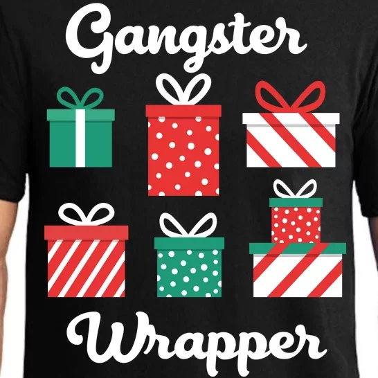 Gangsta Wrapper Funny Christmas Gift Pajama Set