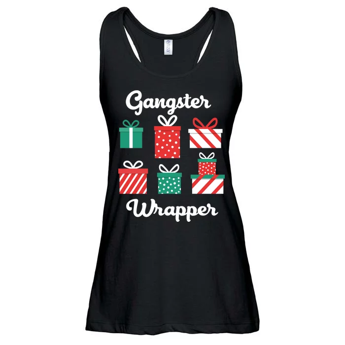 Gangsta Wrapper Funny Christmas Gift Ladies Essential Flowy Tank