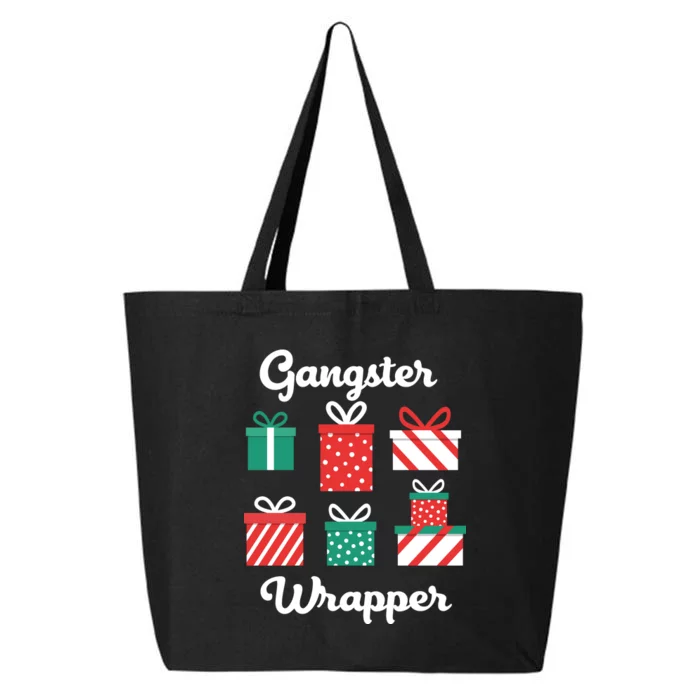 Gangsta Wrapper Funny Christmas Gift 25L Jumbo Tote