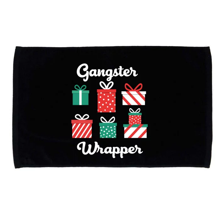 Gangsta Wrapper Funny Christmas Gift Microfiber Hand Towel