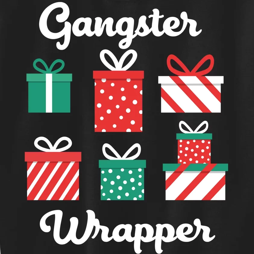 Gangsta Wrapper Funny Christmas Gift Kids Sweatshirt