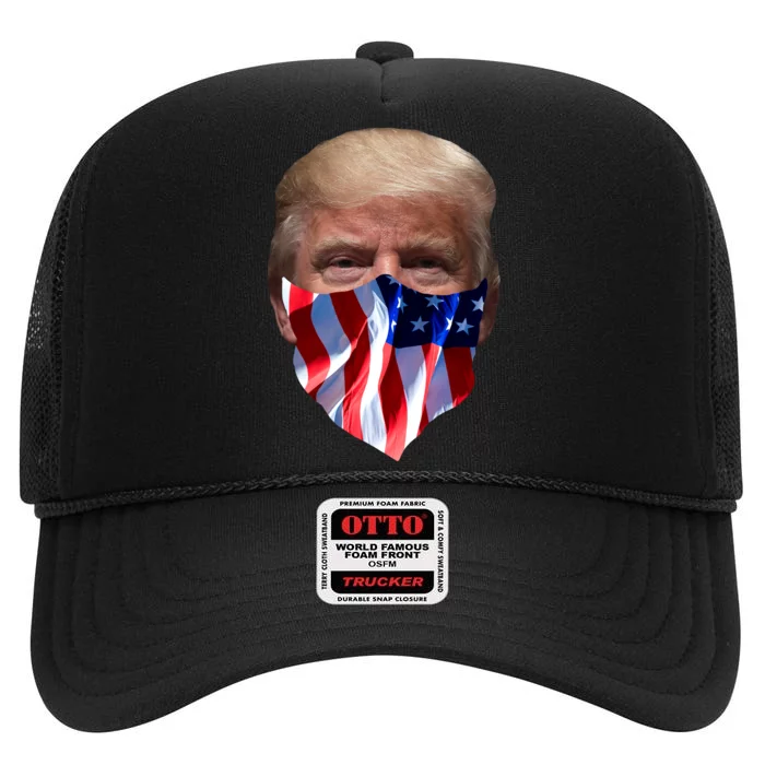 Gangster Donald Trump High Crown Mesh Trucker Hat