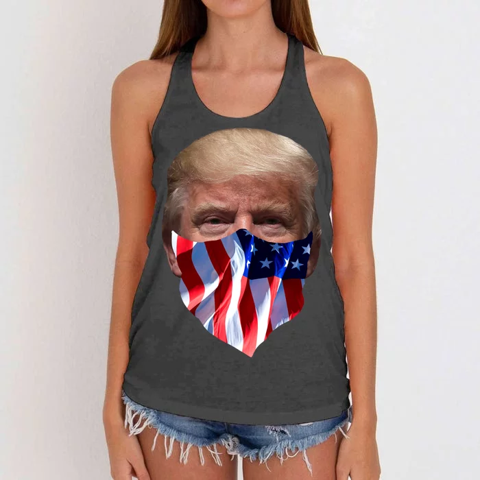 Gangster Donald Trump Women's Knotted Racerback Tank