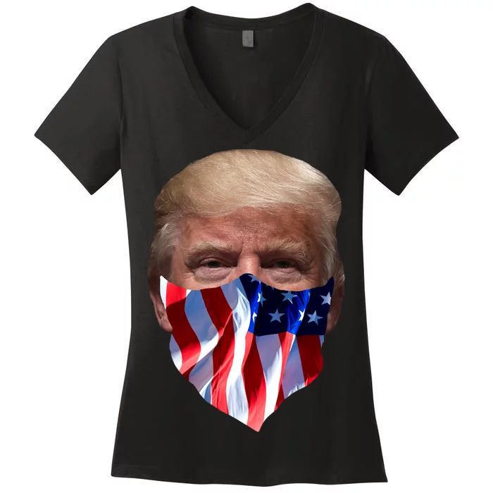 Gangster Donald Trump Women's V-Neck T-Shirt